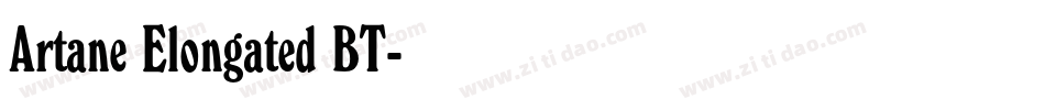 Artane Elongated BT字体转换